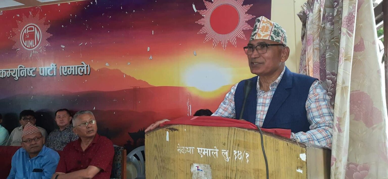 व्यक्तिगत कामलाई थाती राखेर निर्वाचनमा जिताउन लाग्नाेस् : एमाले उपाध्यक्ष पौडेल