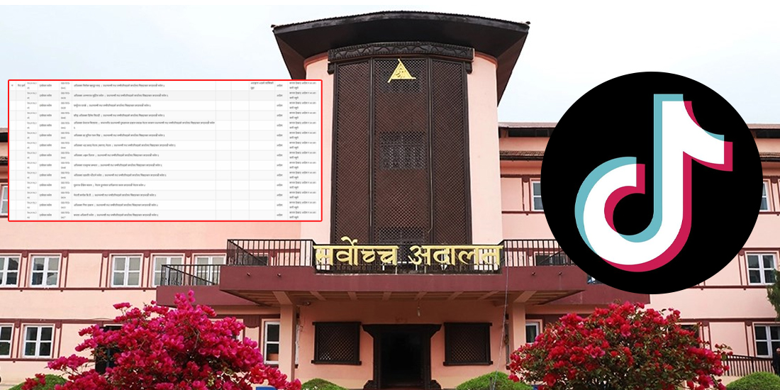 टिकटक  प्रतिबन्धविरुद्धको रिटमा सुनुवाइ : भएन अन्तरिम आदेश, सरकारसँग जवाफ माग