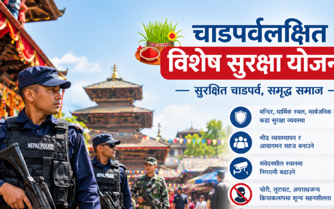 चाडपर्वलक्षित विशेष सुरक्षा योजना : ५० हजारभन्दा बढी प्रहरी परिचालन